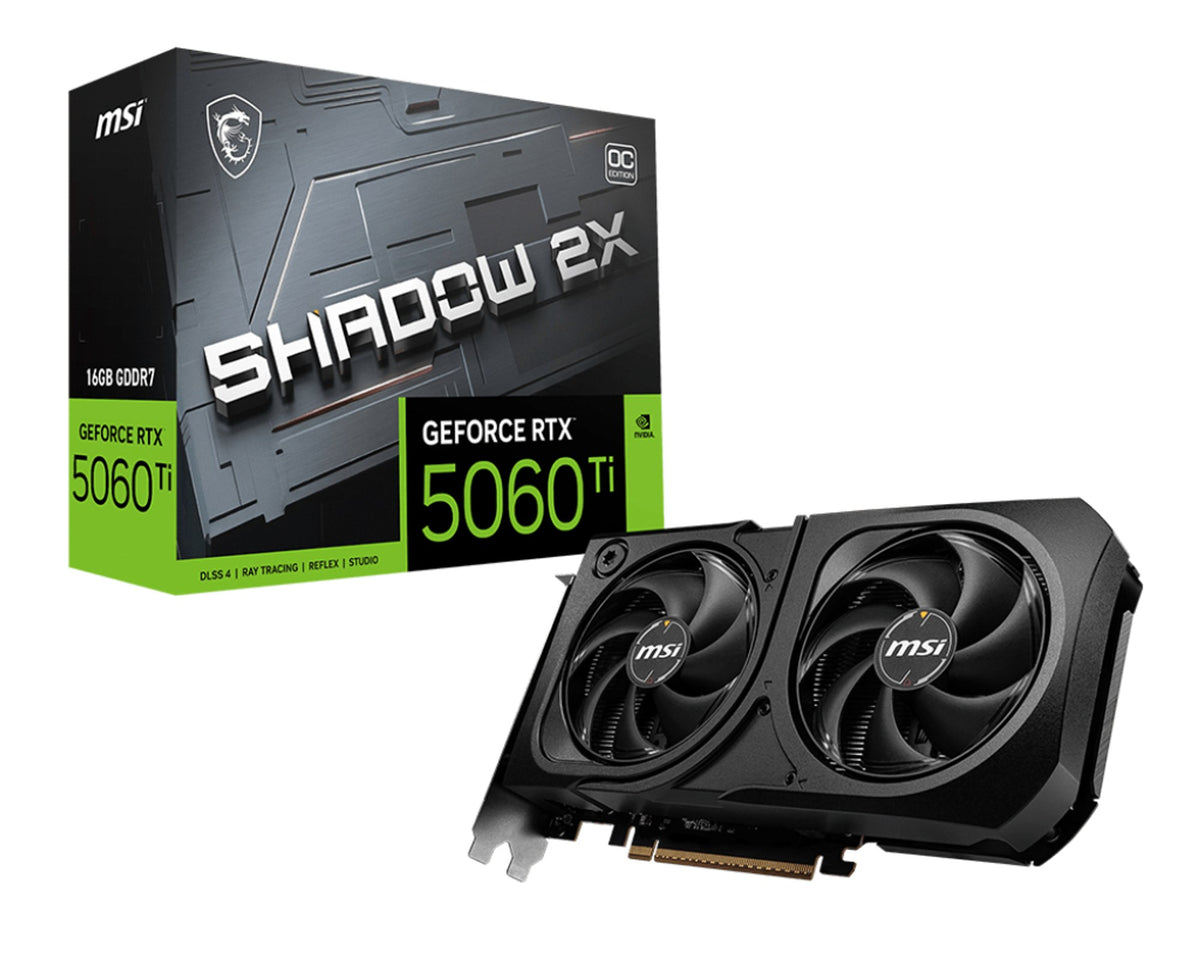 TARJETA DE VIDEO MSI (RTX 5060 TI 16G SHADOW 2X OC
