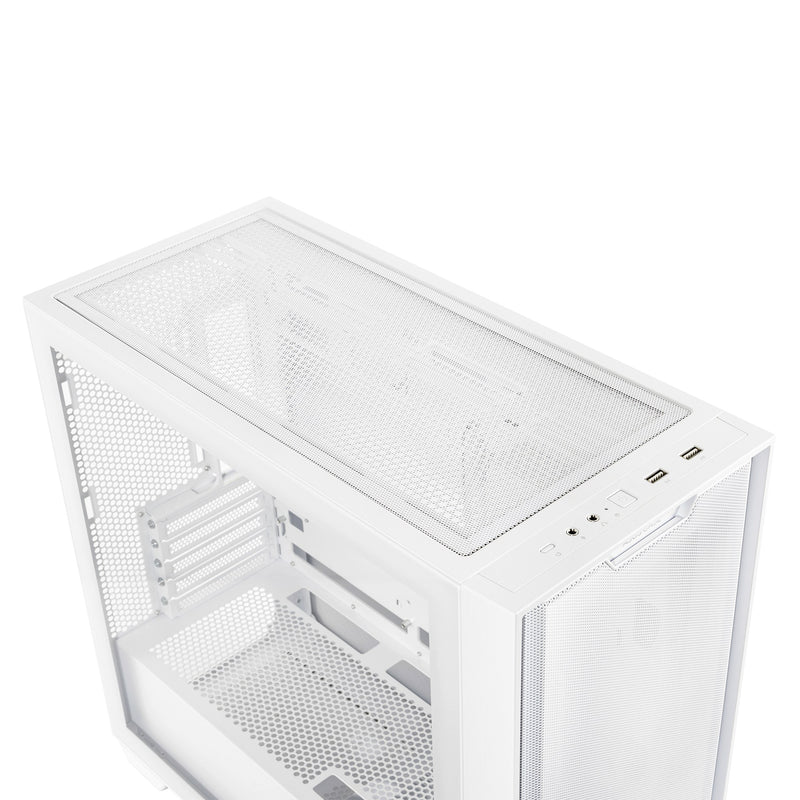 GABINETE ASUS (A21 ASUS CASE/WHT) BLANCO, VIDRIO TEMPLADO Y MALLA,SOPORTA BTF, MT, S/FUENT