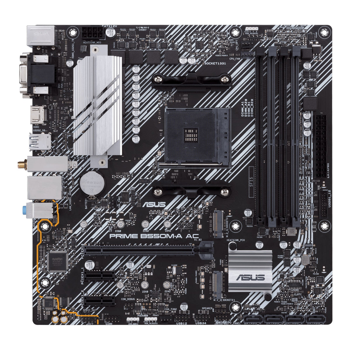 MOTHERBOARD ASUS (PRIME B550M-A AC) SOCKET AM4,4*D