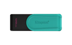 MEMORIA USB KINGSTON (DTXS/128GB) 128GB DATA TRAVELER EXODIA S, PLASTICA, NEGRO/TURQUESA U