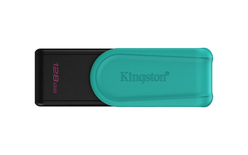 MEMORIA USB KINGSTON (DTXS/128GB) 128GB DATA TRAVELER EXODIA S, PLASTICA, NEGRO/TURQUESA U